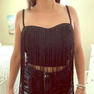 Crop top - Fringe shirt🖤